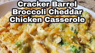 Cracker Barrel Broccoli Cheddar Chicken Casserole easydinner familymeals [upl. by Oflunra]