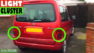 Citroen Berlingo How to remove Rear Light Cluster [upl. by Ssegrub238]