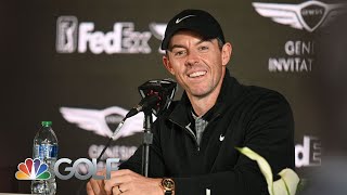 Rory McIlroys press conference at Genesis Invitational FULL  Golf Central  Golf Channel [upl. by Noitsuj958]