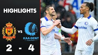 KV Mechelen vs KAA Gent 24 Highlights  La Gantoise  Malines  Gand  Jupiler Pro League 2024 D1A [upl. by Aicatsanna]