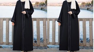 Trendy Hijab Abaya Dress Cutting And Stitching Burqa Cutting amp Stitching  Burkha DIYMaxi Dress [upl. by Eirok]