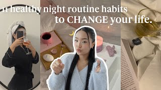 11 healthy habits you NEED to EXIT YOUR LAZY ERA🌙 night routine edition [upl. by Erialc]