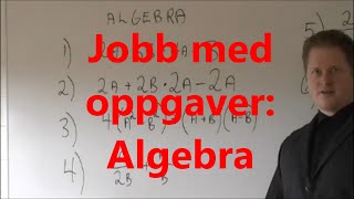 Jobb med oppgaver Algebra [upl. by Iveksarap]