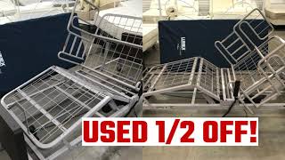 USED 12 OFF REG PRICE affordable Hospital Beds 3 motor high low up down electric adjustable bed [upl. by Suoinuj]