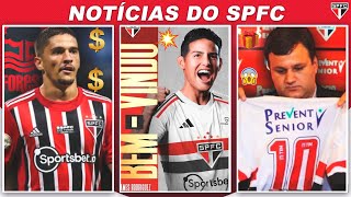 🎁INVESTIDOR VAI COMPRAR UM 10 PARA O SPFC JAMES RODRIGUEZ CHEGANDO MUITA GRANA PELO PABLO MAIA E [upl. by Finella]