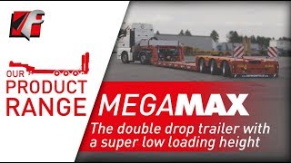 FAYMONVILLE MegaMAX  The double drop trailer with a super low loading height [upl. by Cordle]