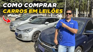 LEILÃO DE CARROS COMO FUNCIONA VALE A PENA COMPRAR dúvidas respondidas [upl. by Halle]