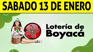 Resultados Lotería de BOYACÁ del Sábado 13 de Enero de 2024 ULTIMO SORTEO 😱💰🚨 [upl. by Gough138]