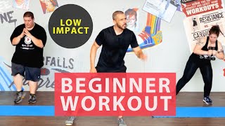 30 minute fat burning home workout for beginners Achievable low impact results [upl. by Bogey]