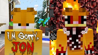 Imsorryjon  Garfield NIGHTMARE  Minecraft Horror Animation [upl. by Eittam]