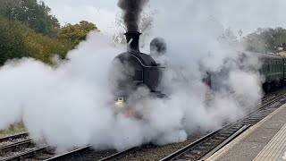 Caledonian Railway No 828 departing Eridge Saturday 26 October 2024 [upl. by Salangi]