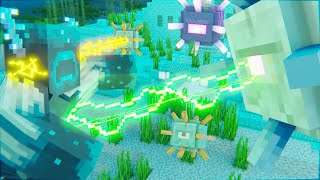 Warden vs Elder Guardian EPIC FIGHT Minecraft Animation Movie [upl. by Jermayne618]