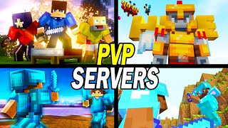 Top 10 Best Minecraft 119 PVP Servers Kit PVPFactionsSky WarsBedwars [upl. by Yrreg]