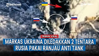 Lemparkan 2 Ranjau Antitank TM 62 Militer Rusia Ledakkan Tempat Perlindungan Ukraina [upl. by Nrehtak158]