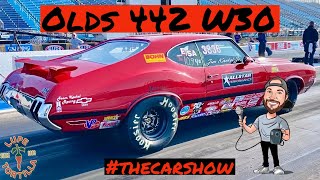 1970 Oldsmobile 442 W30  NHRA Stock Eliminator Drag Racing  Jim Kaekel 2023 Joliet  455 Olds [upl. by Ydnas390]