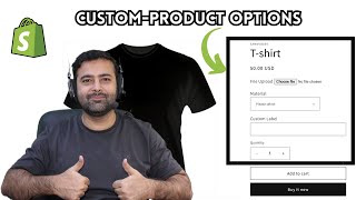 2024 Free Create CUSTOM PRODUCT OPTIONS on Shopify  Without APP [upl. by Hoem]