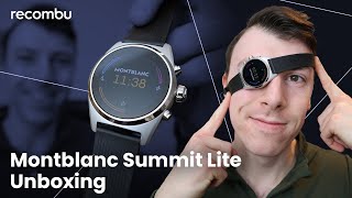 Montblanc Summit Lite Smartwatch Unboxing and Hands On  Recombu [upl. by Lhadnek]