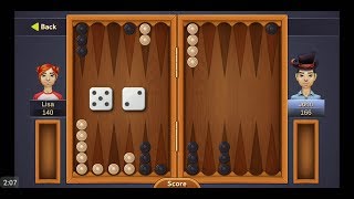 Backgammon Deluxe by Random Salad Games  free offline classical board game for Android  gameplay [upl. by Kulsrud]