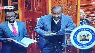 Watch how Senior Counsel Elisha Ongoya Examined Hon Mutuse during senate Impeachment proceedings [upl. by Atiuqal321]