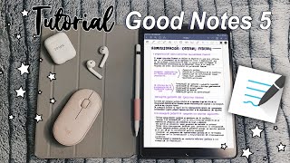 APUNTES DIGITALES en GoodNotes 5  TUTORIAL Básico♡ [upl. by Yengac]