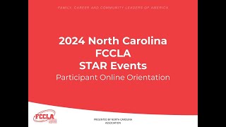 2024 NC FCCLA Online Orientation [upl. by Leiser]