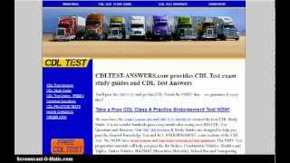 Free CDL Practice Test Online CDL Practice Test [upl. by Ainaznat]