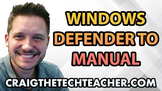 How To Set Windows 7 Defender Service To Manual 2022 [upl. by Bahr462]