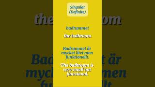 badrum  bathroom 🇸🇪 Swedish Noun Forms swedish sweden bathroom badrum svenska [upl. by Rahmann]