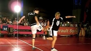 World Champions Footbag Hacky Sack Show [upl. by Farman]