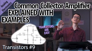 Gain in a common collector amplifier 9Transistors [upl. by Yanal714]