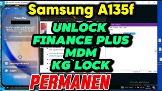 Samsung A135f kg lockmdm lock finance permanen by pass [upl. by Lahey526]