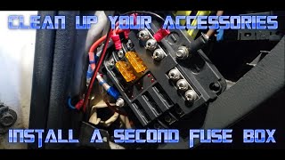 How to Install a Secondary Fuse Box Quickly and Easily Car Auxiliary Fuse Box [upl. by Lytton272]