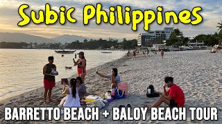 SUBIC PHILIPPINES TOUR 2023  Walking at Barretto Beach amp Baloy Beach in Subic Bay Zambales [upl. by Aryamoy]