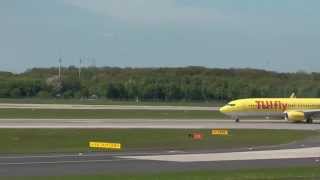 AirberlinTUIFLY beim Start ad Flughafen Düsseldorf [upl. by Lezned103]