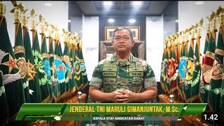 KASAD Mengucapkan Selamat Ulang Tahun TNI ke79 [upl. by Erihppas]