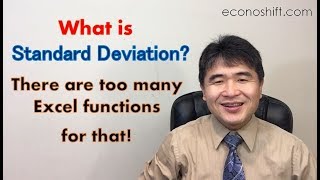 What is Standard Deviation There are too many Excel functions for Standard Deviation [upl. by Enreval]