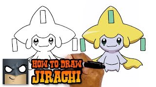 How to Draw Pokemon  Jirachi  Step by Step [upl. by Lavena]