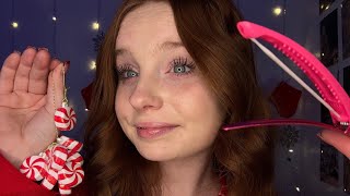 ASMR Santa’s Elf Clips Back Your Hair 🎄 [upl. by Rego]