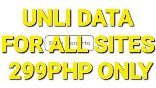 TNT UNLI DATA FOR ALL SITES  299 30 DAYS [upl. by Anatolio257]