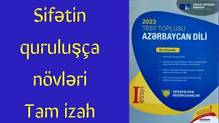 Sifətin quruluşca növləriAzərbaycan dili test toplusu [upl. by Attlee]