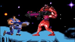 Doom Troopers SNES All Bosses No Damage [upl. by Nahtad72]