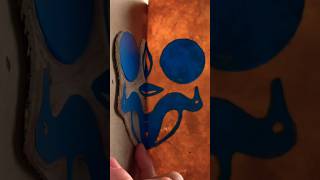 Are you afraid of heights ☀️⛅️ satisfyingart oddlysatisfying printmaking asmr [upl. by Uuge799]