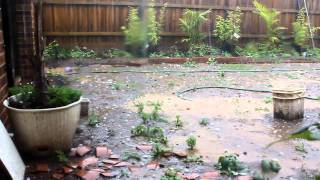 Hail Storm Hits Melbourne on Christmas Day 2012 [upl. by Dulcea361]