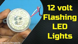 12 volt flashing LED Lights flashing led lights fast flashing lights overlay [upl. by Eloc]