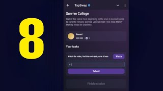 Survive College  Tapswap Code  Survive College DebtFree Real MoneyMaking Ideas for Students [upl. by Niawat]