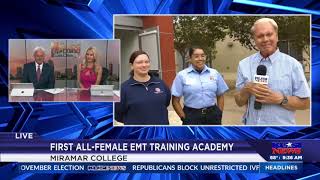 KUSISD quotEarn While You Learnquot  AllFemale EMT Training Academy at Miramar College [upl. by Selym]