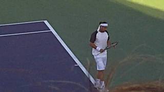 Marcos Baghdatis vs Tommy Robredo BNP PARIBAS OPEN [upl. by Cirdes]