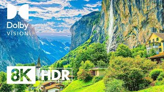 8K Dolby Vision HDR Mountains Drone Tour [upl. by Analra]