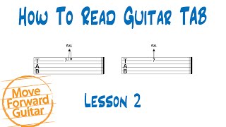 How to Read Guitar TAB  Lesson 2 [upl. by Castorina]