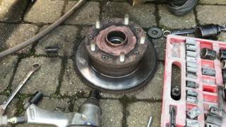 FWD Ford Transit Rear disc Change [upl. by Navanod]